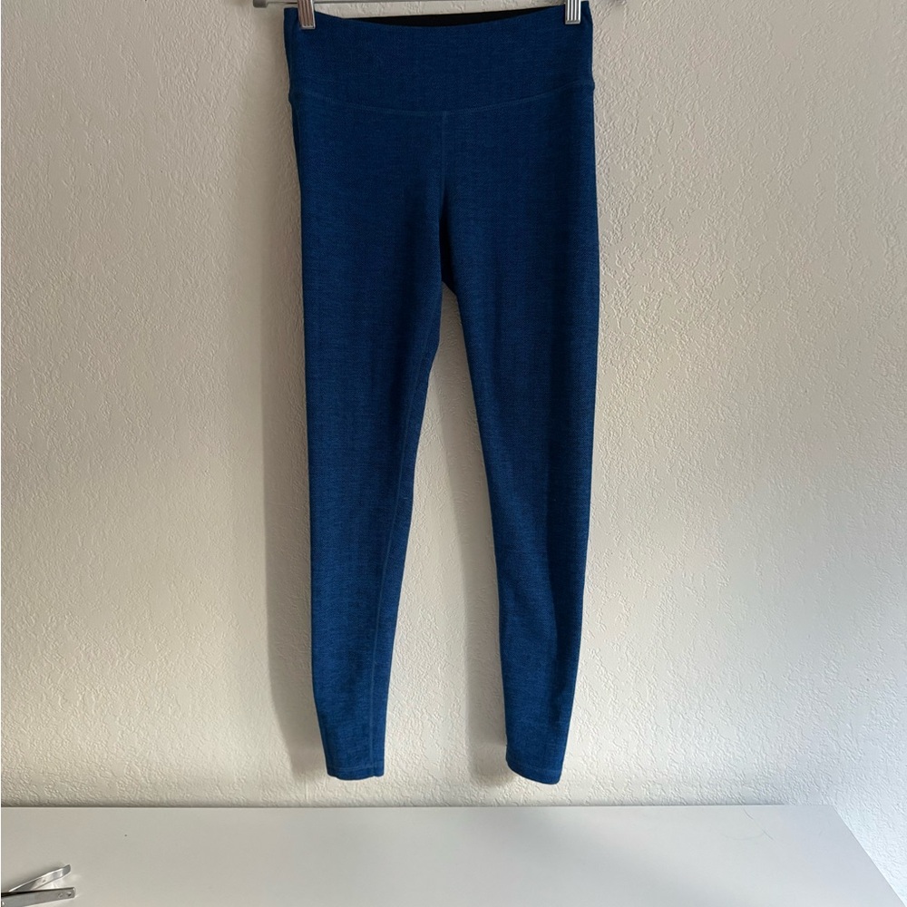 Blue High-Waisted Leggings